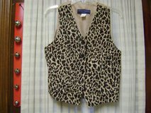 Leopard Print Ladies Vest Size 8 Petite By "Norton McNaughton"- REDUCED in Luke AFB, Arizona